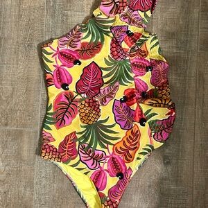 Farm Rio One-Shoulder Swimsuit